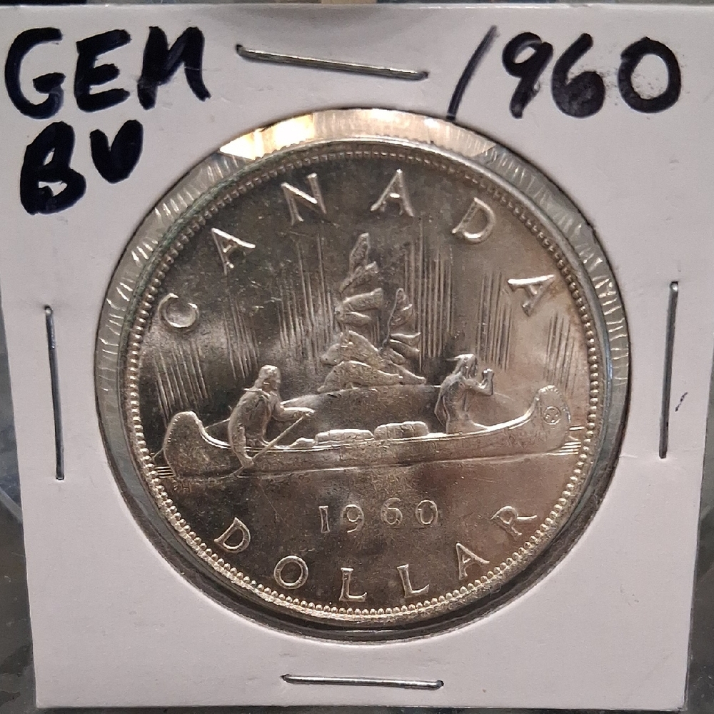 1960 Canadian SILVER dollar